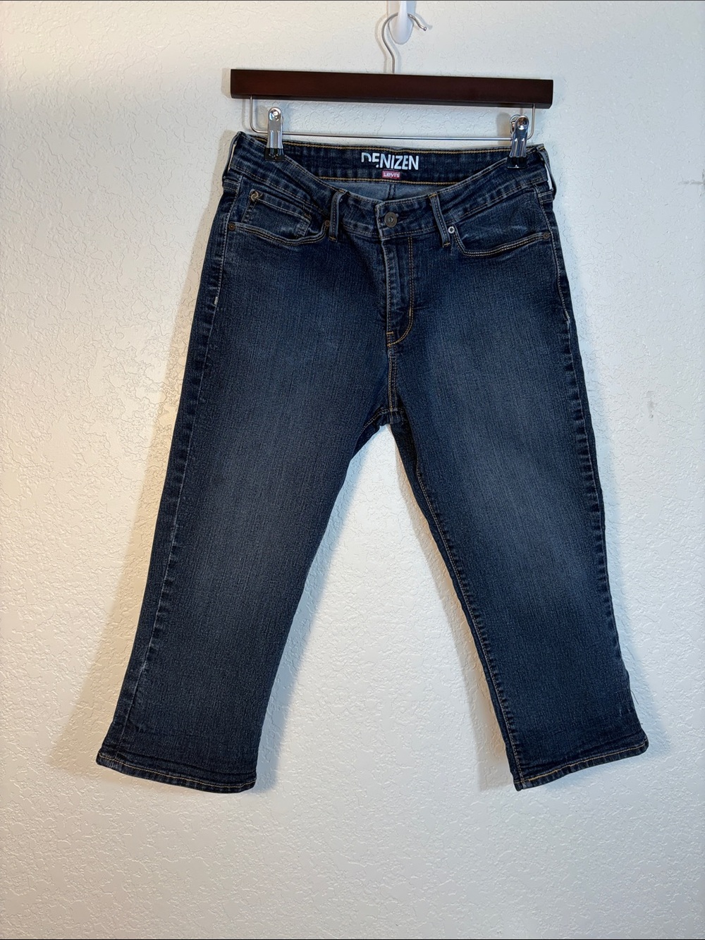 Denizen from Levi's Dark Blue Cropped Straight Jeans
